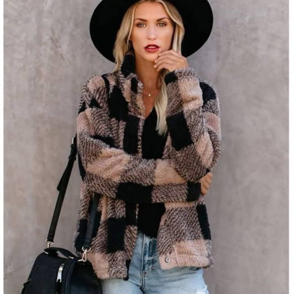 Super Soft Plaid Jacket